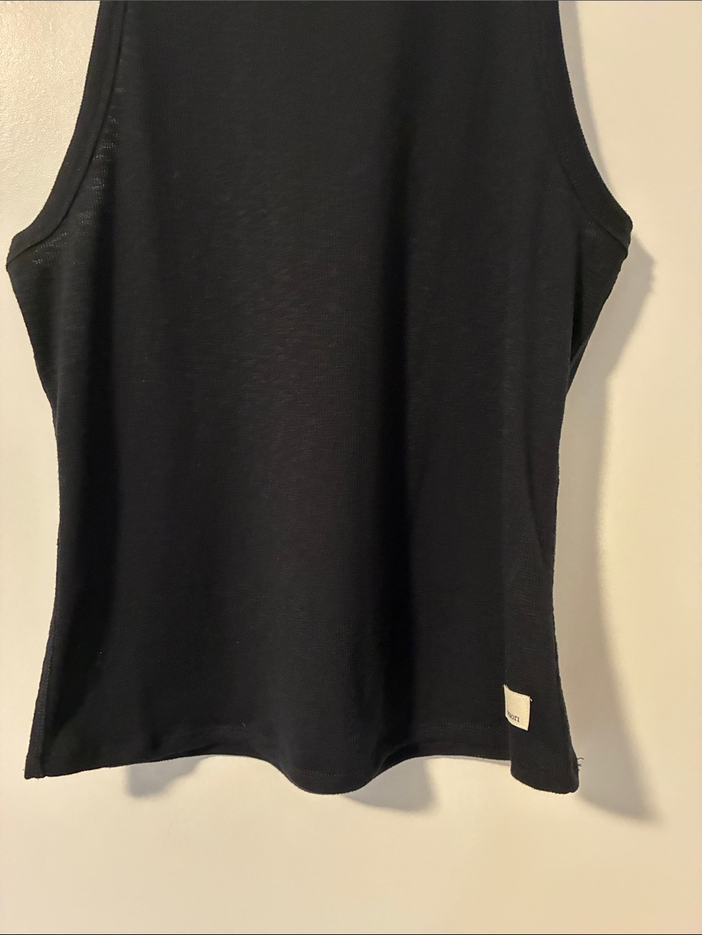 Vuori Sunrise High Neck Ribbed Tank Top - Black - Picture 4 of 10
